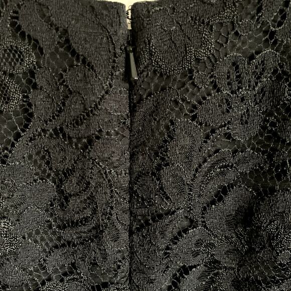 JS Boutique Black Beaded Lace Cocktail Formal Evening Dress Size 20 W Stretch - Picture 7 of 14